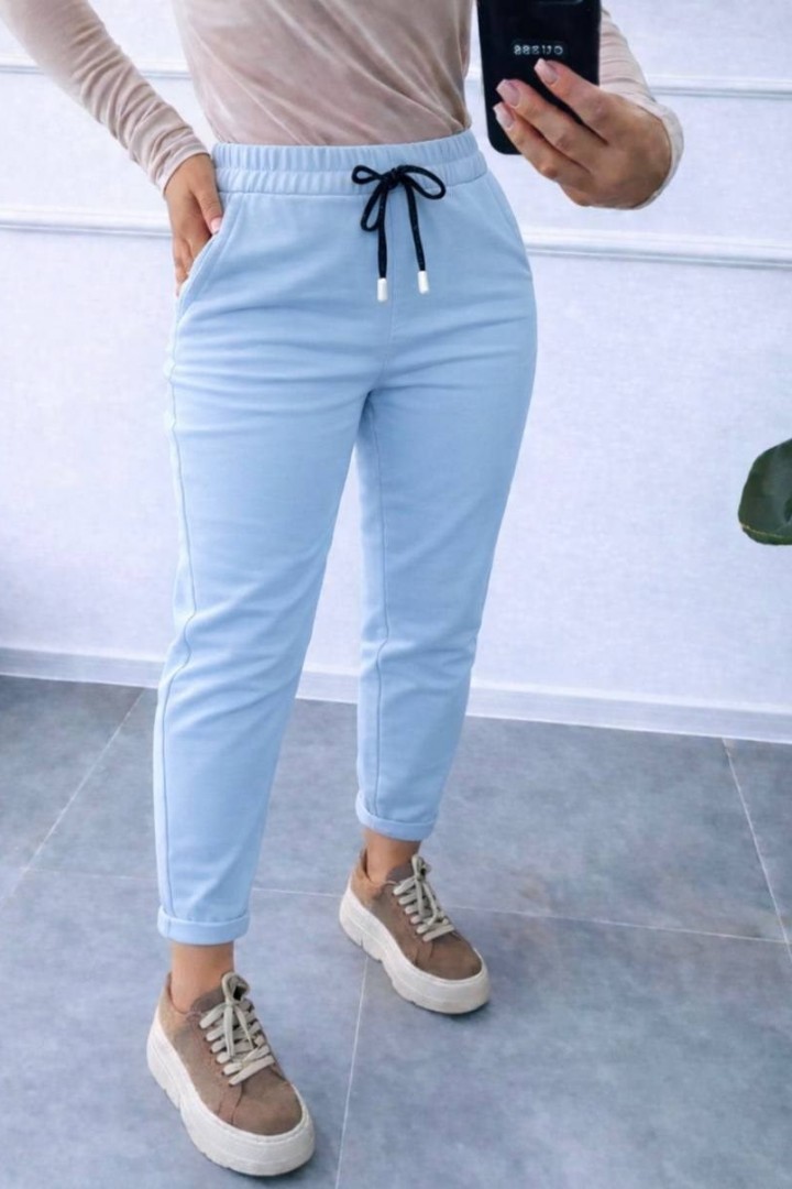 Стрейчеві штани на резинці INS-502A490