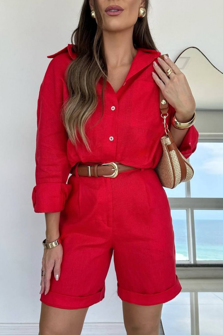 Лёгкий костюм шорты и рубашка KC-0479A650