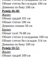 Костюм двойка брюки и жилетка KC-3270A650