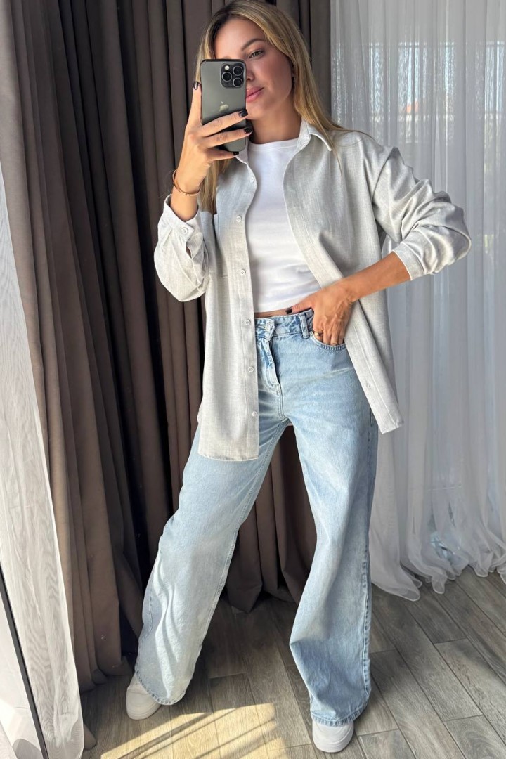 Сорочка прямого вільного крою KG-119A580