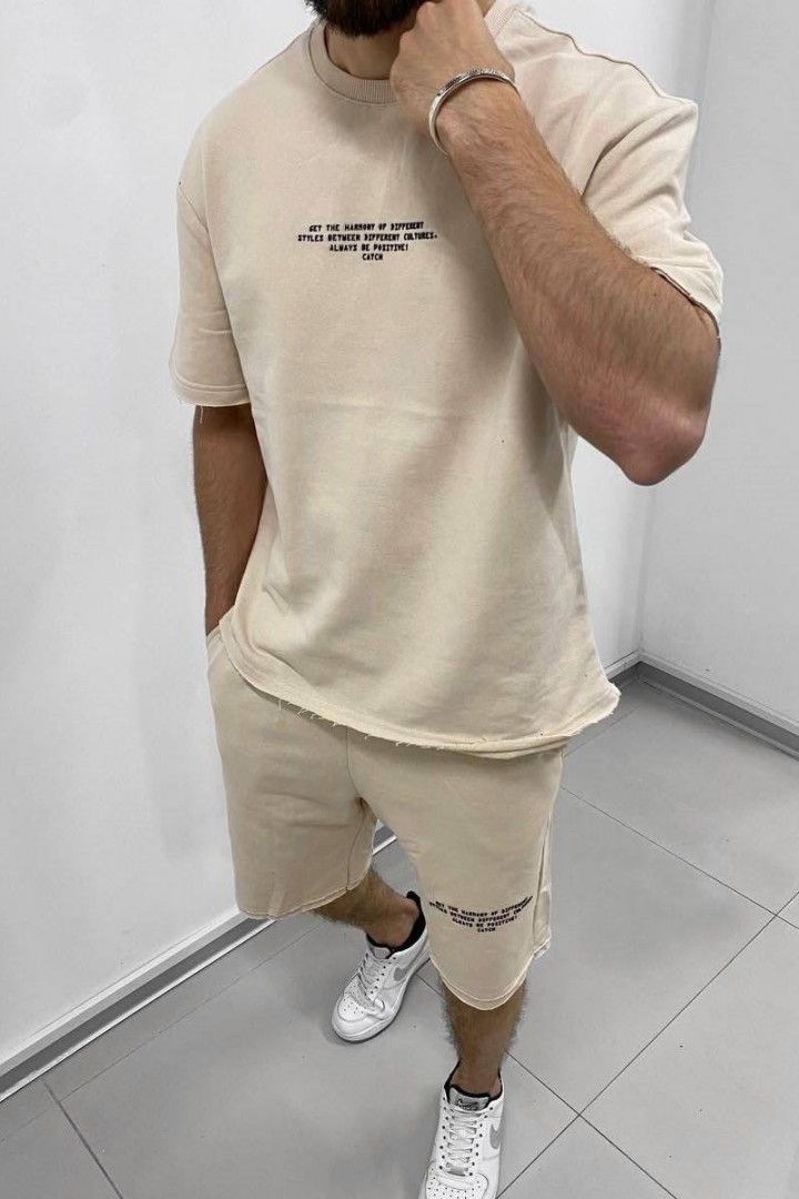 Костюм мужской футболка и шорты KUT-1696A550