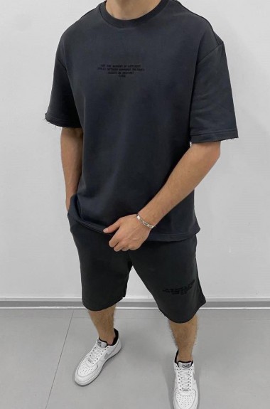 Костюм мужской футболка и шорты KUT-1696A550