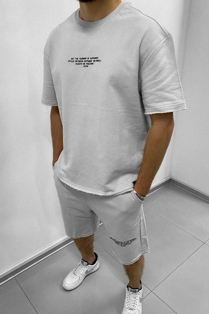 Костюм мужской футболка и шорты KUT-1696A550