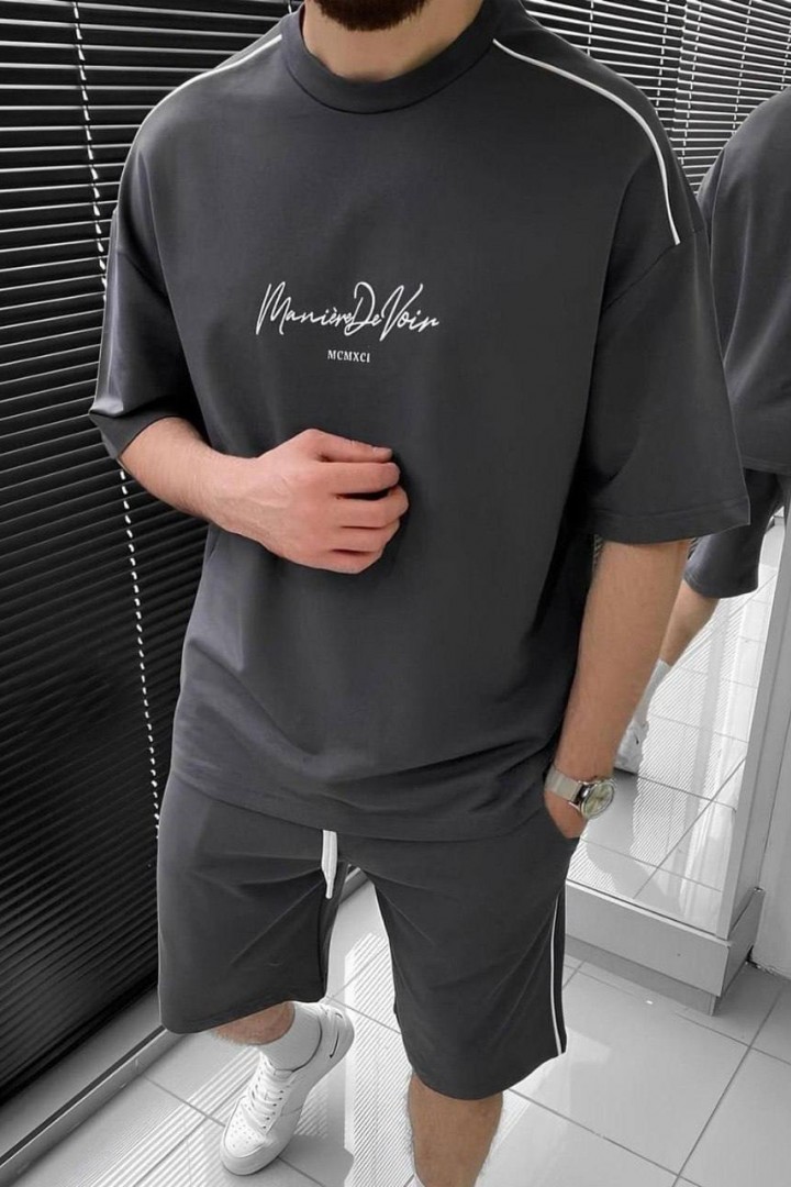 Костюм мужской футболка и шорты KUT-1700A550