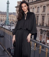 Шелковый брючный костюм LOU-1348A920