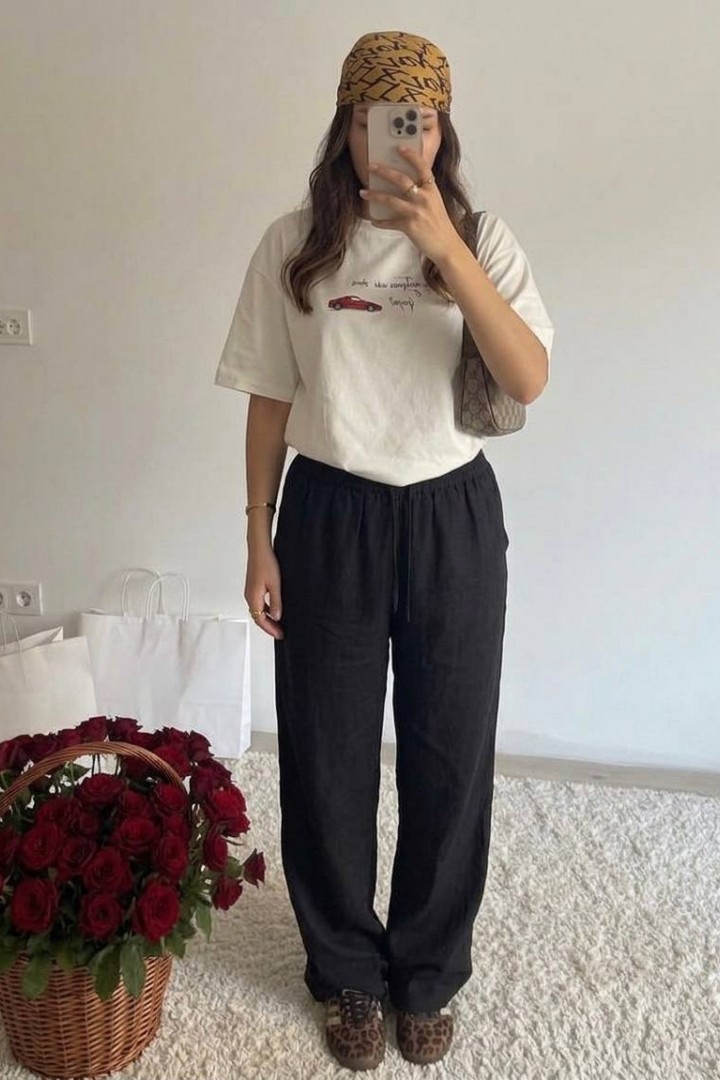 Комфортні вільні штани LK-346A380