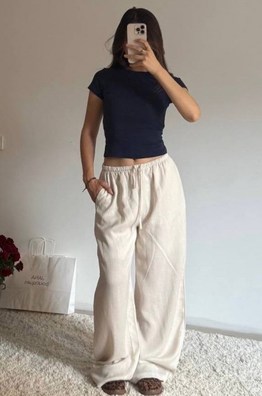 Комфортні вільні штани LK-346A380