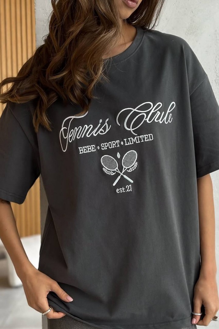 Футболка вільного крою з накатом MIK-1593A199