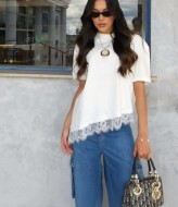 Футболка з мереживом LUC-1217A299