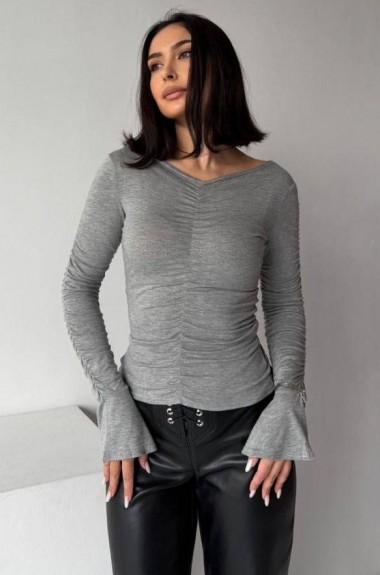 Облегающий лонгслив MIK-1737A350 Облегающий лонгслив MIK-1737A350