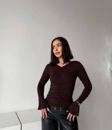 Облегающий лонгслив MIK-1737A350