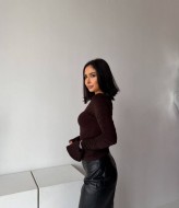 Облегающий лонгслив MIK-1737A350