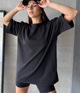 Женская футболка однотонная MIK-4141A235