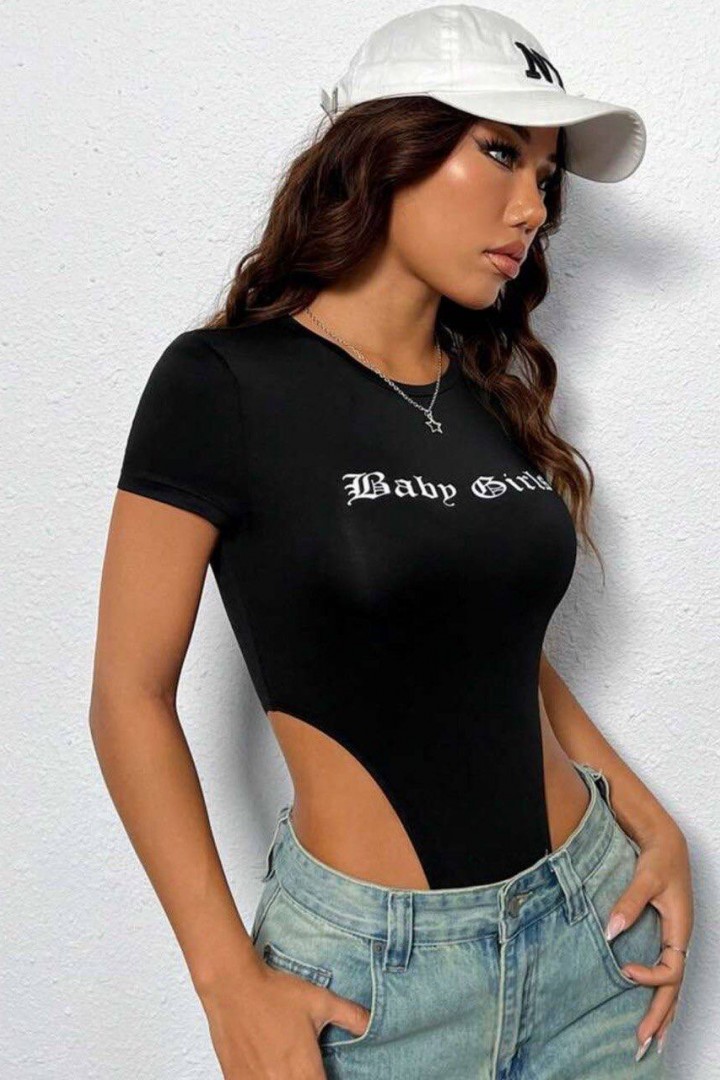 Стильный боди с модным принтом MIK-4195A215