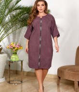 Вельветовое платье с камнями OSI-540A460