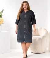 Вельветовое платье с камнями OSI-540A460