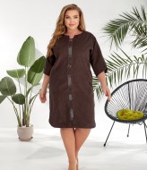 Вельветовое платье с камнями OSI-540A460