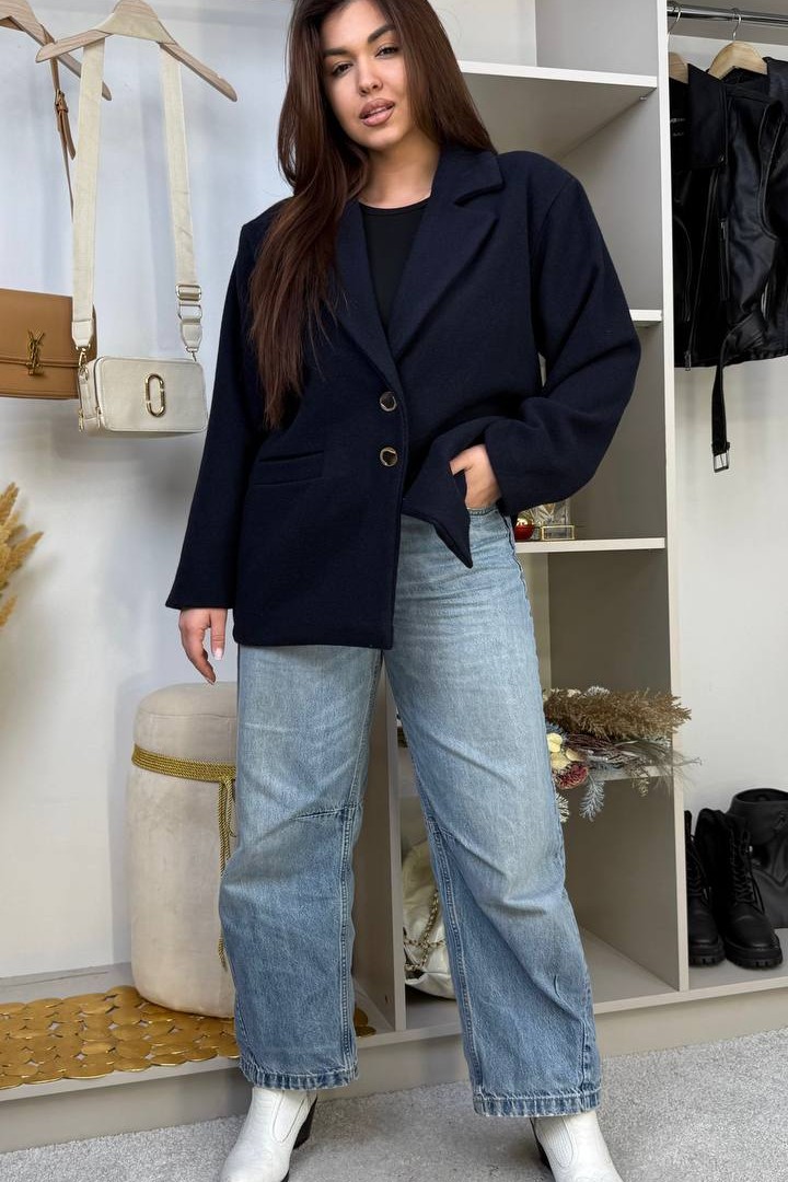 Шерстяное полупальто QUA-3095A980