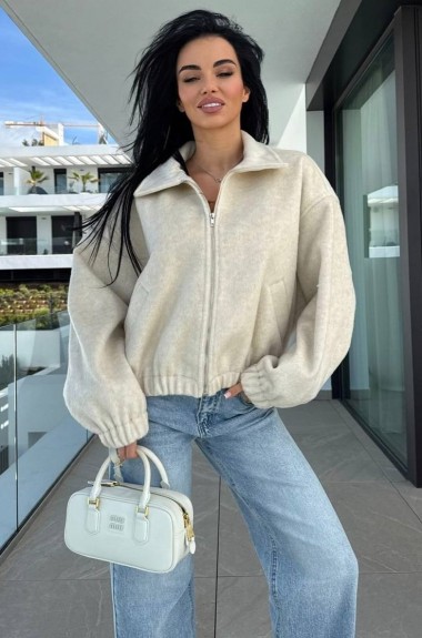 Замшевый бомбер ZIF-1487A620