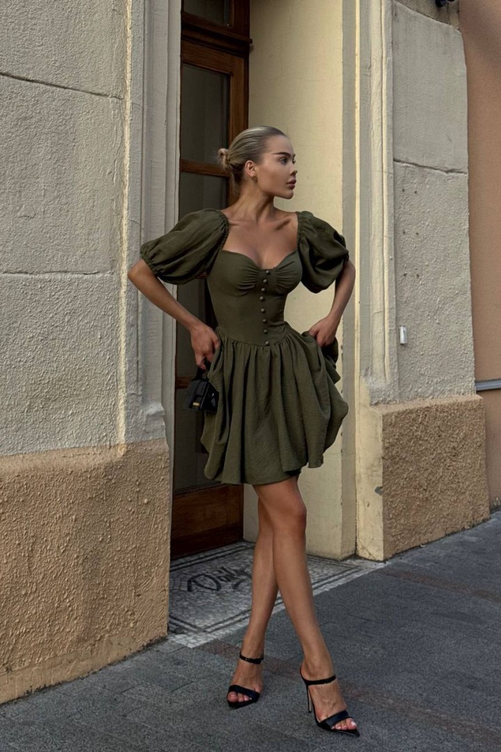 Сукня з обʼємними рукавами MPK-362A630