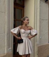 Сукня з обʼємними рукавами MPK-362A630