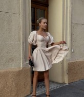 Сукня з обʼємними рукавами MPK-362A630