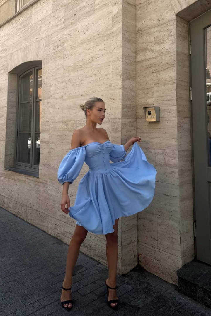 Сукня з обʼємними рукавами MPK-362A630