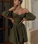 Сукня з обʼємними рукавами MPK-362A630