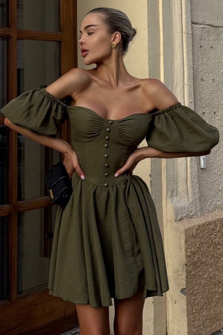 Сукня з обʼємними рукавами MPK-362A630