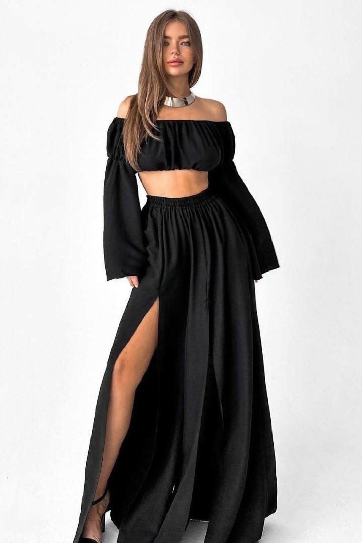 Спокусливий костюм топ + штани AKS-186A470