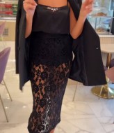 Прозрачная юбка с шортами  KC-3334A450