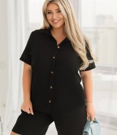 Женский льняной костюм с шортами  MA-1030A630