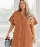 Льняное платье большого размера  MA-1031A600