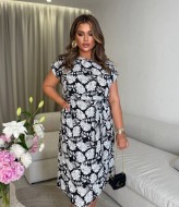 Платье с принтом AB-1811A9