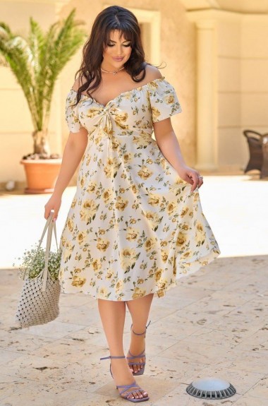 Платье с цветочным принтом YM-05820.1A11