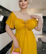 Летнее платье с разрезом YM-05820.3A11