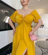 Летнее платье с разрезом YM-05820.3A11