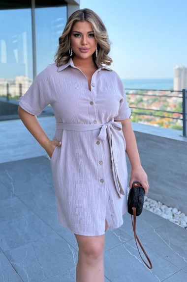 Платье рубашка на пуговицах KG-2202A490