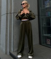 Велюр спортивный костюм женский ANB-465A800