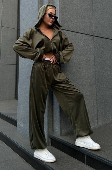 Велюр спортивный костюм женский ANB-465A800