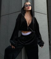 Велюр спортивный костюм женский ANB-465A800