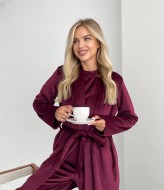 Велюровый домашний костюм тройка  ANA-1675A19