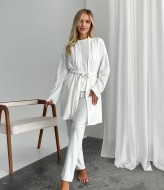 Велюровый домашний костюм тройка  ANA-1675A19