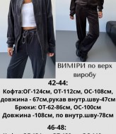 Велюровый костюм на молнии  JAV-802.5502A700