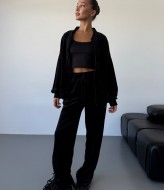 Велюровый костюм на молнии  JAV-802.5502A700