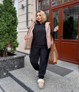 Костюм с жилеткой женский теплый  AB-1831A18B17