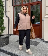 Костюм с жилеткой женский теплый  AB-1831A18B17