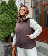 Костюм с жилеткой женский теплый  AB-1831A18B17