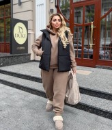 Костюм с жилеткой женский теплый  AB-1831A18B17