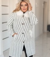 Пальто альпака с мехом MAX-948A1250